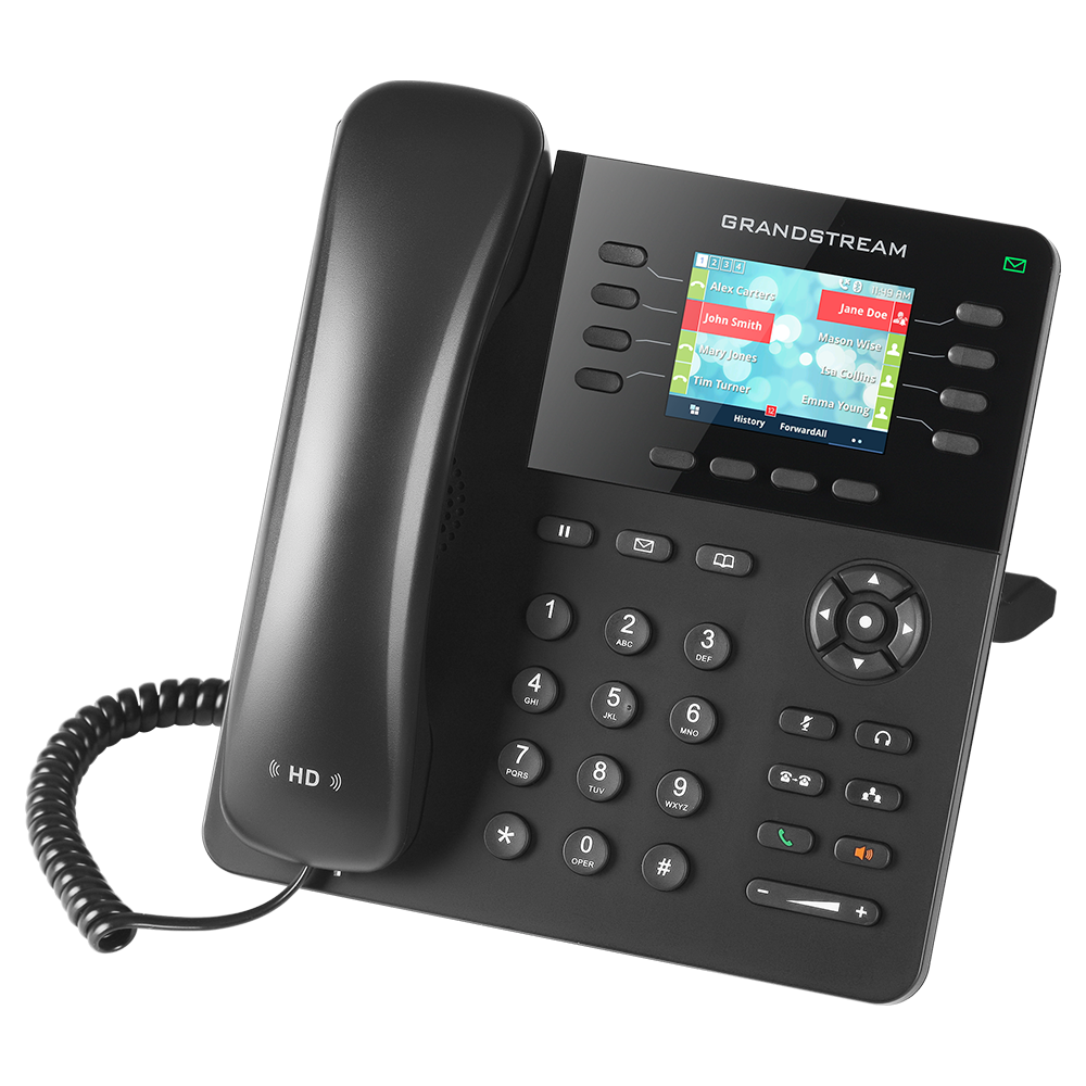 grandstream voip deskphone with lcd screen