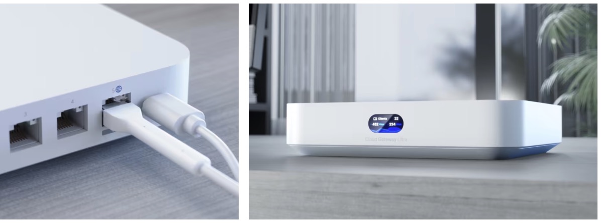 outdoor wifi network router on pole