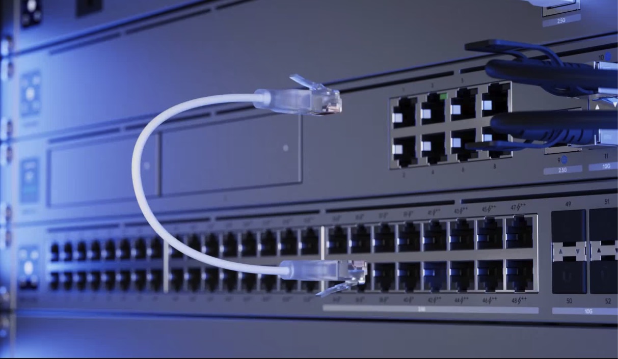 outdoor wifi network router on pole